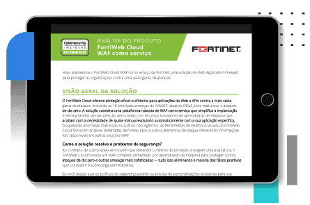 FortiWeb avaliação